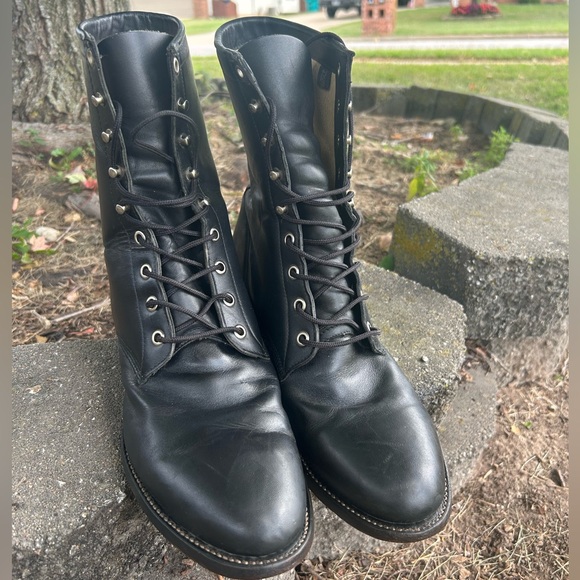 Vintage Justin Roper “Granny”boots men’s sz 10 - Picture 2 of 12